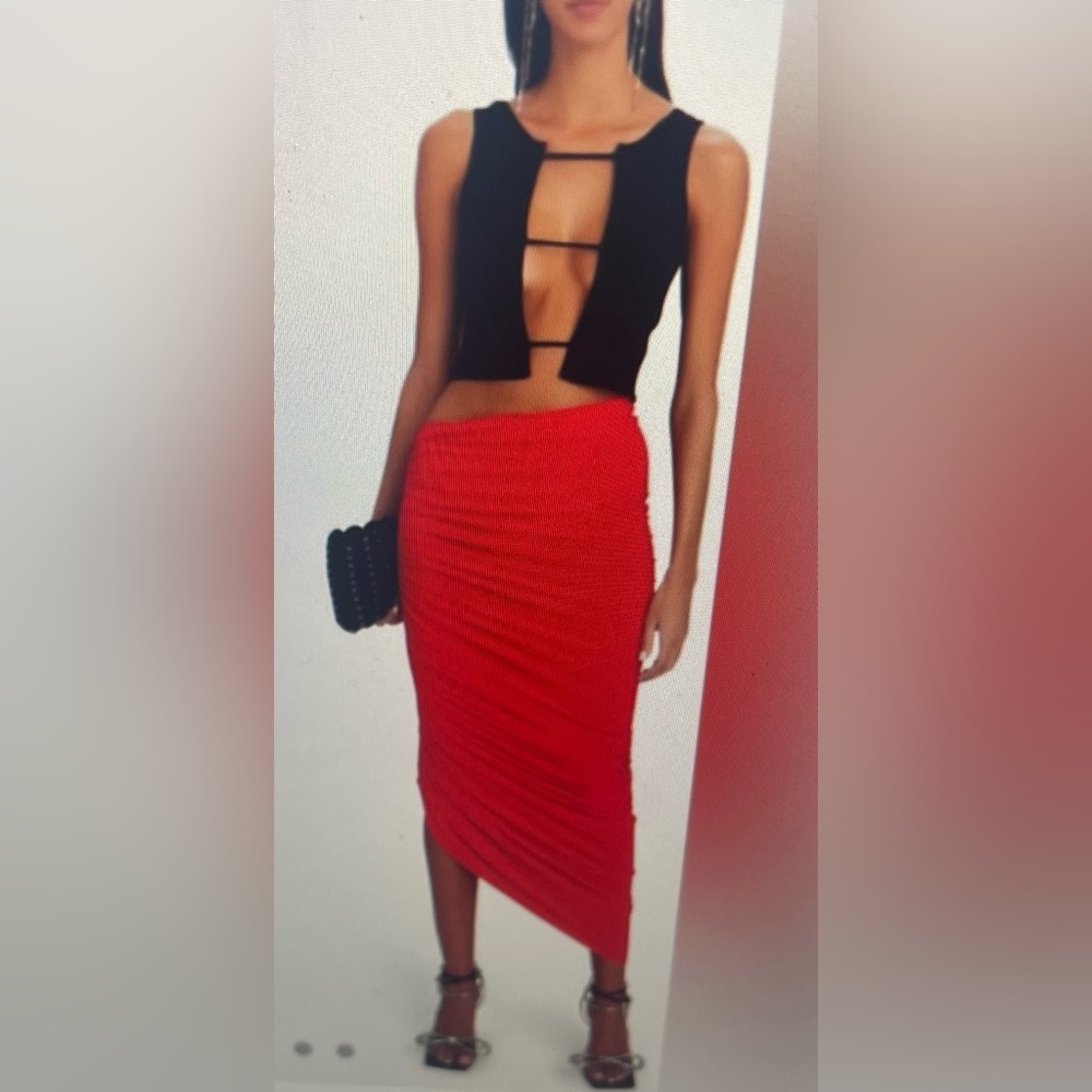 Norma Kamali Midi Skirt